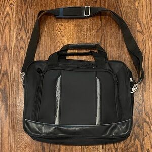 Black Men’s Laptop Backpack with Front Organizer by Leeds
